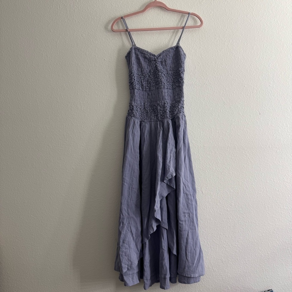 Free People FP Purple Ethereal Fairy Earthy Sparkling Moment Midi Dress Size XS - Picture 3 of 6